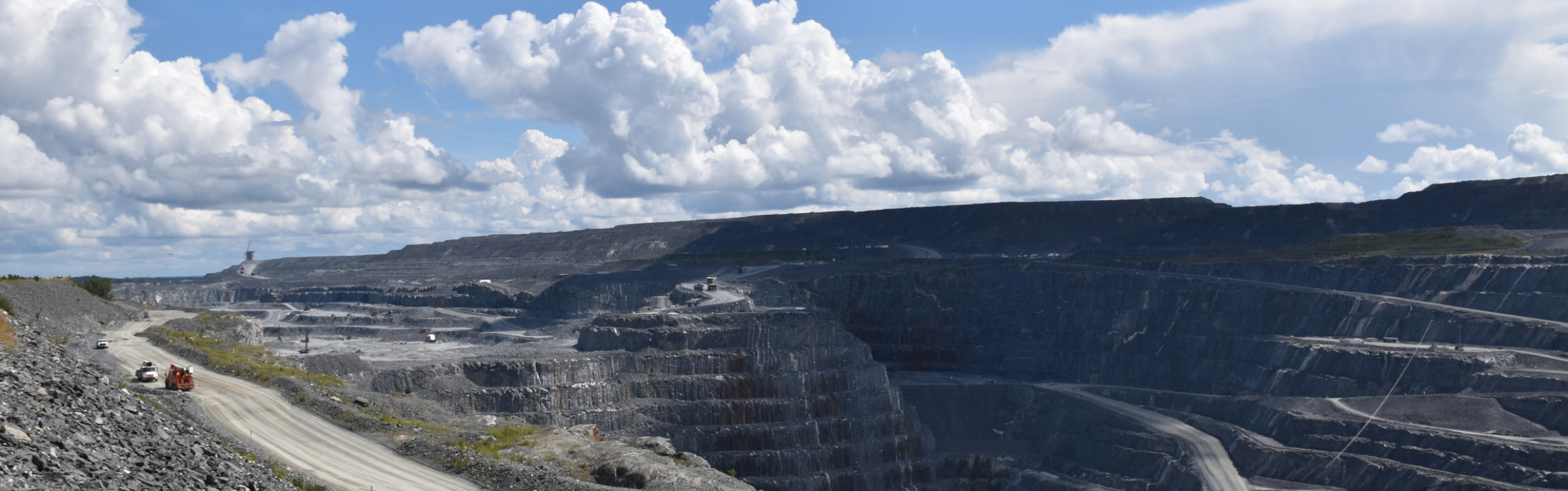 An open pit mine in Canada.