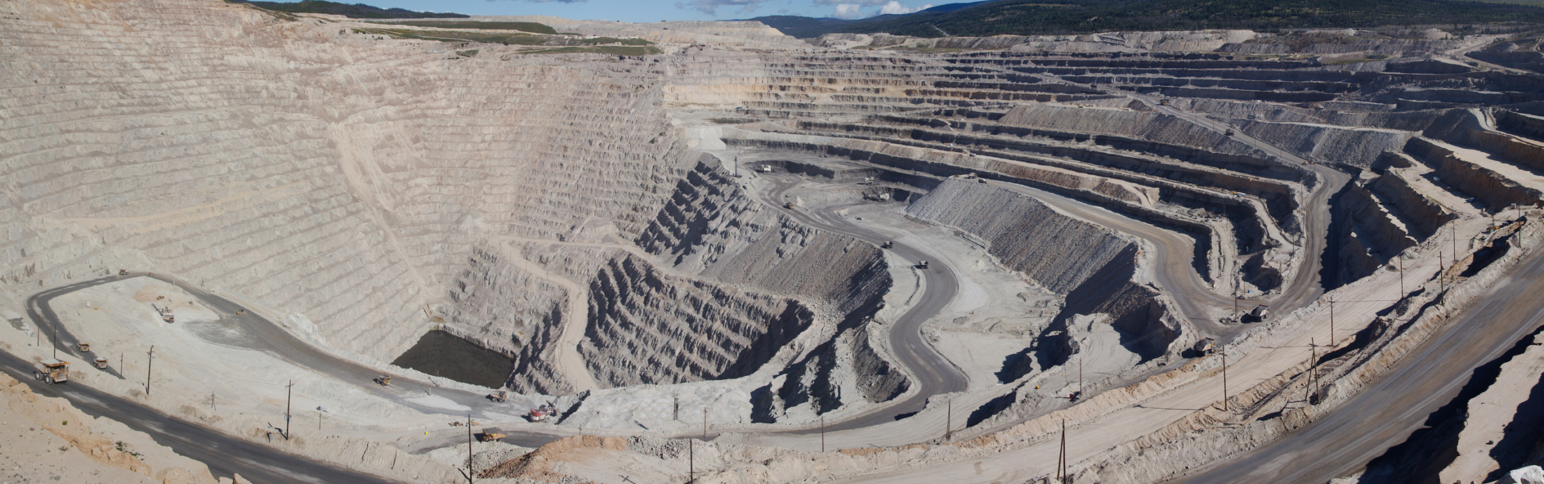The Highland Valley Copper mine in Canada, one of the largest copper mines in the world.