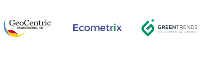 GeoCentric Environmental Inc, Ecometrix, Greentrends Environmental Services Logos