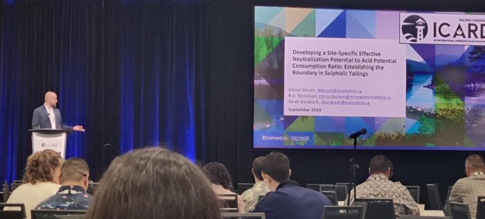 Senior Environmental Scientist Daniel Skruch presents a paper he co-authored at ICARD 2024.